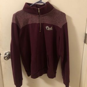 PINK zip up sweater